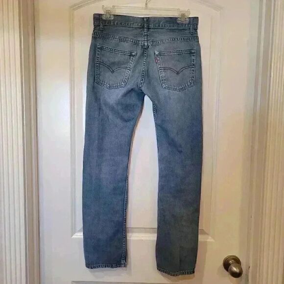 Levi's 511 Girl's Blue Cotton Medium Wash Slim Denim Jeans - Picture 7 of 9